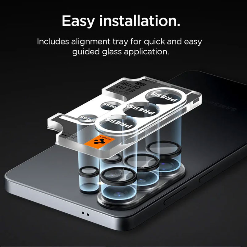 Spigen GlastR EZ fit Optik Pro HD Camera Lens Protector for Galaxy S26 Ultra (1 Piece)